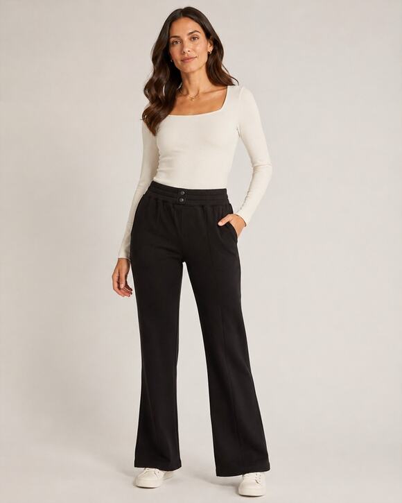 SPANX Pants - New SPANX AirEssentials Brushed Flare-Leg Pants, Black Size Medium